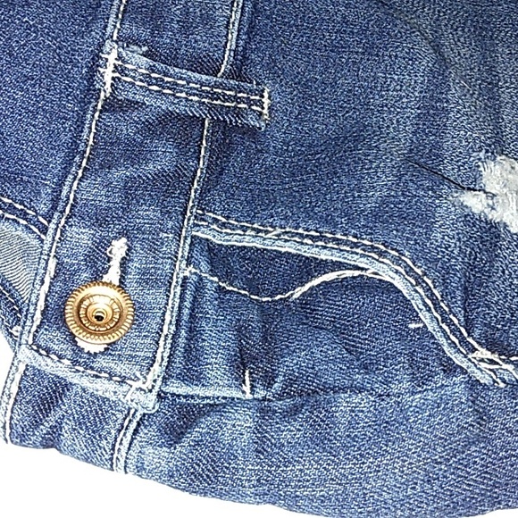 ~L@@K~NWT Toddler Girls Super Stretch denim "Shortall" Coverall Shorts~Sz 4/5 - Picture 8 of 14